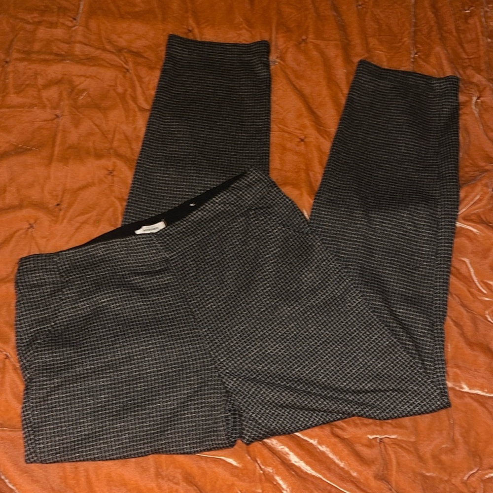 Women’s Max Studio Gray & Black Straight Leg Work Pants